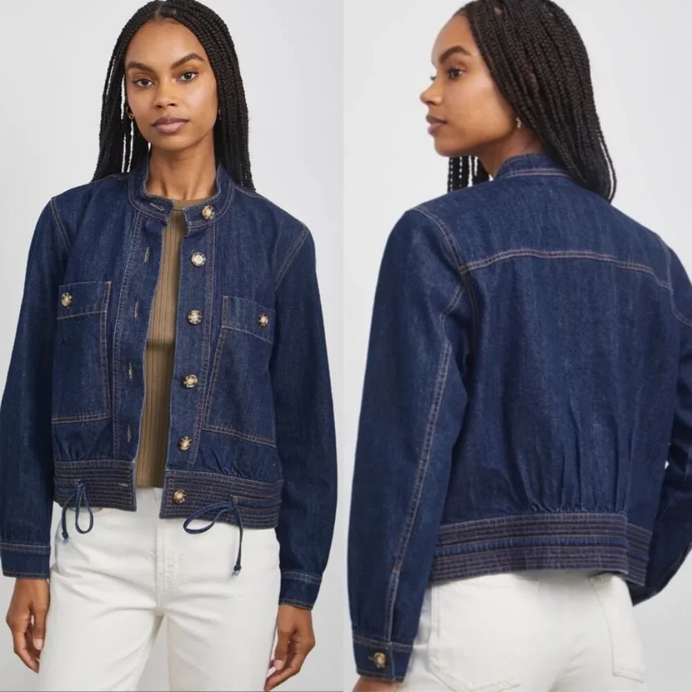 Rails | Alma Structured Raw Denim Jacket - Picture 1 of 9
